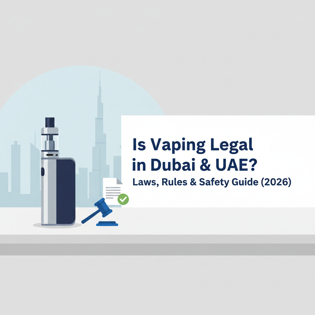 Vaping legal status in Dubai and UAE 2026 with laws, rules, and safety guidelines for adult vapers