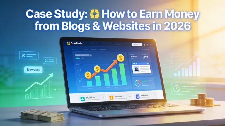 How to Earn Money from Blogs & Websites in 2026 (Proven and Scalable Methods)